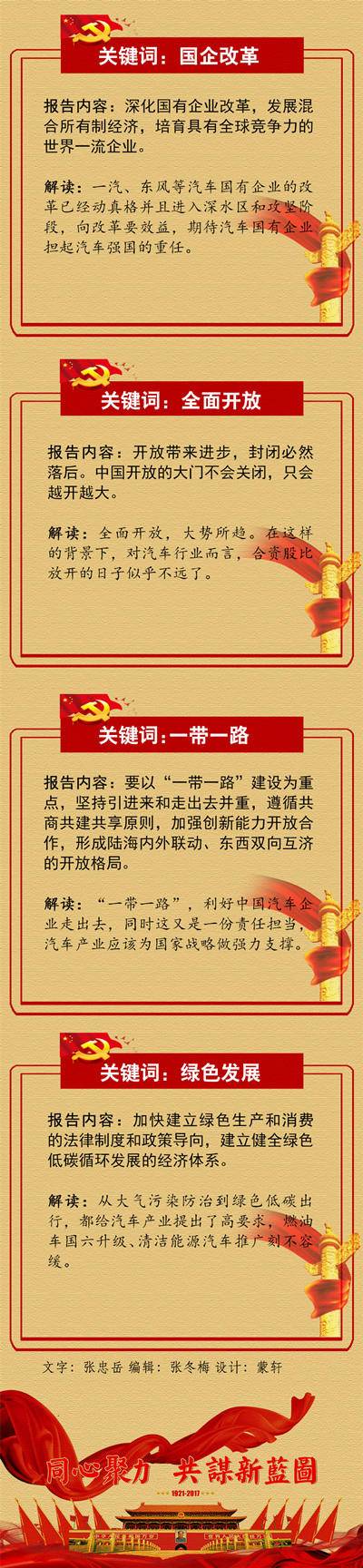 十九大报告，汽车关键词来了