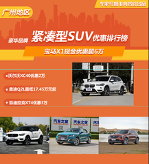 第一车网广州地区 豪华品牌紧凑型SUV优惠汇总 广州地区 豪华品牌紧凑型SUV优惠汇总