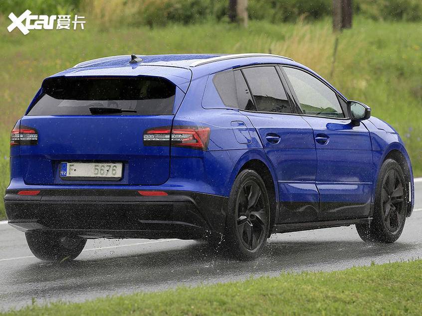 斯柯达纯电SUV Enyaq谍照 续航超500km