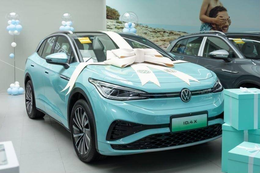 上汽大众id4新增"薄荷绿"车色,颜值实力全都有